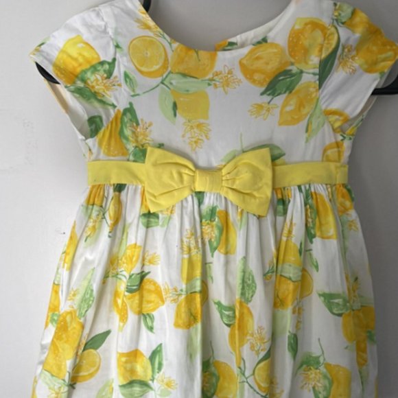 Charming Lemon Print Dress perfect for Easter by Gymboree, Size 4T - Picture 1 of 5